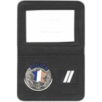 Porte Carte 2 volets POLICE NATIONALE avec MEDAILLE et GRADE